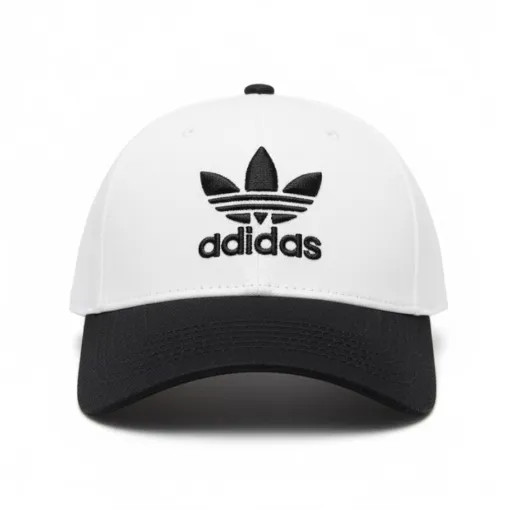 Adidas Trefoil Baseball Cap –White / Black